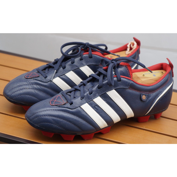 2008 adidas Telstar II TRX FG Navy Blue/Red/White Soccer Futbal Cleats Women 8.5 - Picture 2 of 11